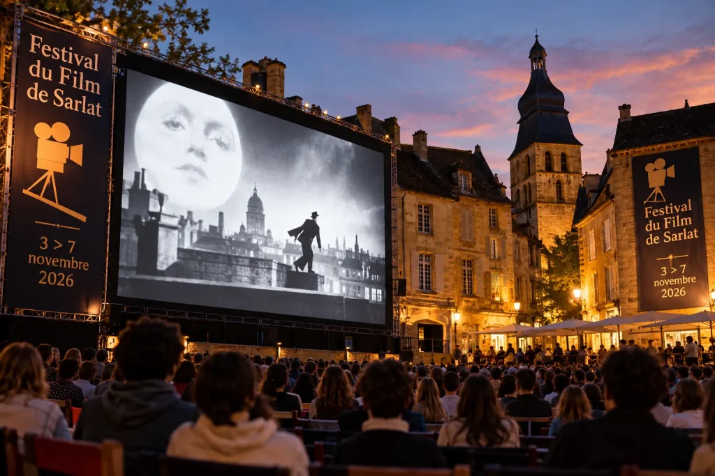 Sarlat Open Air Cinema Festival. Foto IA